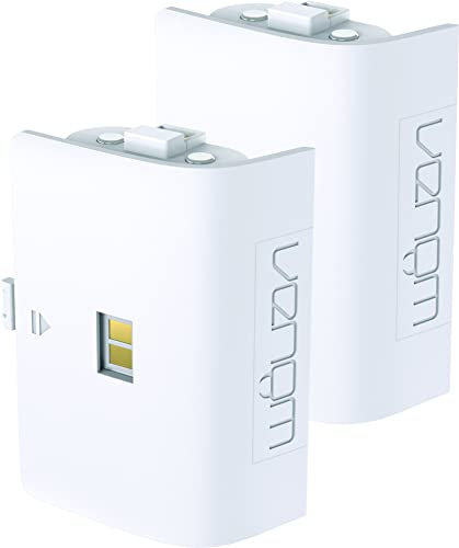 Venom Paquetes de baterías de repuesto para base de carga Xbox, blancos (Xbox Series X y S/Xbox One)