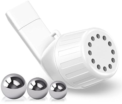 SEABABOO Appareil de retrait de mucus extenseur Exerciseur Pulmonaire Entraîneur Respiratoire Exerciseur pulmonaire La physiothérapie de l'air nettoie les poumons et améliore (Blanc, M)