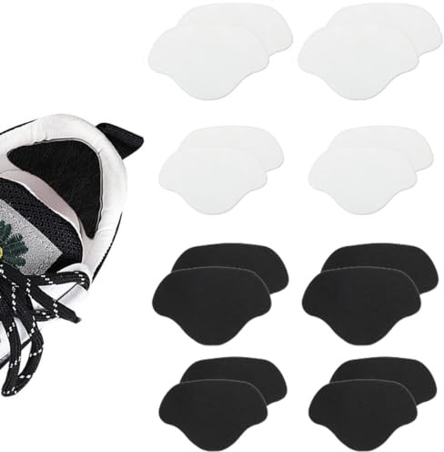 8 Paires Autocollants à Talons Patchs Talon Auto-Adhésif, patch de réparation de talon, De Patchs De RéParation De Baskets Coussinets,pour protéger le talon