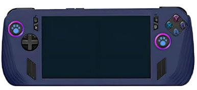 Generisch Silikon-Schutzhülle für ASUS ROG Ally X, Gaming Console Cover, Schutzhülle, für Rog Ally X Gaming Console Protector Zubehör (Blau)