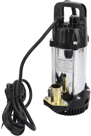 Pompa sommergibile DC 12 V 180 W - Motore in rame senza spazzole ad alta efficienza, 3 m³/h, 8 m, ideale per il drenaggio di ranch, fattorie, piscine e acquari