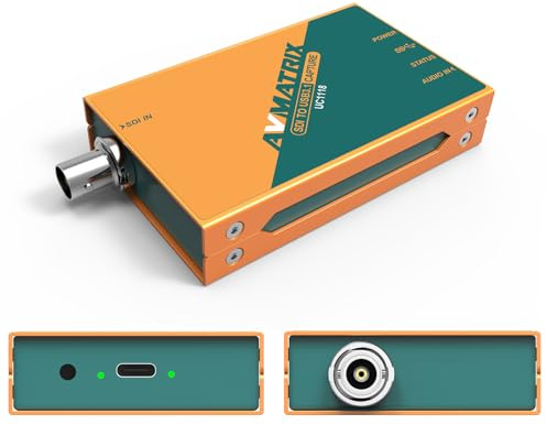 AVMATRIX UC1118 videoinspelningskort SDI till USB 3.0 (Gen1) 1080P60 okomprimerad (YUY2) videoinspelning med linje i för videokonferenser telemedicin (UC1118)