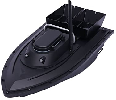 Barca per esche da pesca, barca per mangimi telecomandata, accessori per l'alimentazione durante la pesca in fiumi, doppia canna da pesca, per grandi acque, laghi, fiumi e pescatori.