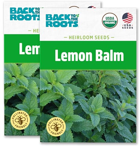 Back to The Roots 100% Organic Heirloom Seeds - Lemon Balm 'Melissa Officinalis' Value Pack (280mg Total)