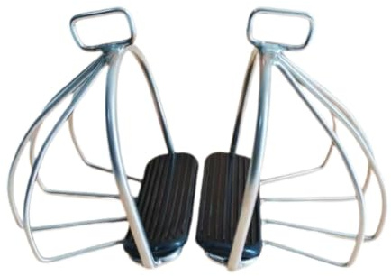 Fenteer 2 estribos para Montar, Antideslizantes, para Deportes ecuestres, cómodos y Ligeros, XL