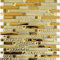 Glasmosaik Verbund Crystal mix Glas/gold Transluzent Transparent 3D, Mosaikstein Format: 15x15/48/98x8 mm, Bogengröße: 298x338 mm, 10 Bögen