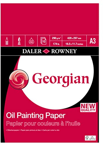 Daler Rowney Blocco per pittura ad olio Georgian, dimensione A3