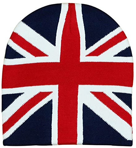 No.1 Gåvor Union Jack brittisk flagga patriotisk skidhatt unisex marinblå stickad mössa hatt