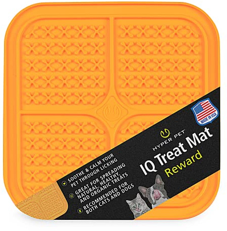 Hyper Pet IQ Treat Lick mat for Dogs, Dog Slow Feeder & Cat Lick mats | Great Alternative to Slow Feeder Bowls & Feeders | Perfect Dog Licking mat, Cat Puzzle & Enrichment Toys