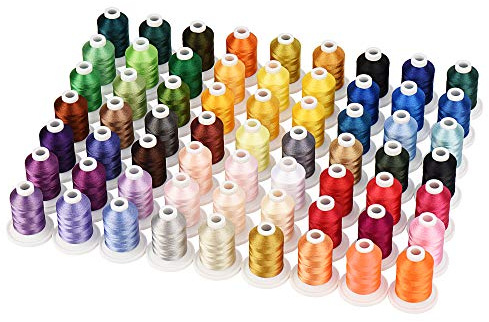 Simthread Embroidery Machine Thread 63 Colors 800 Yards for Embroidery and Sewing