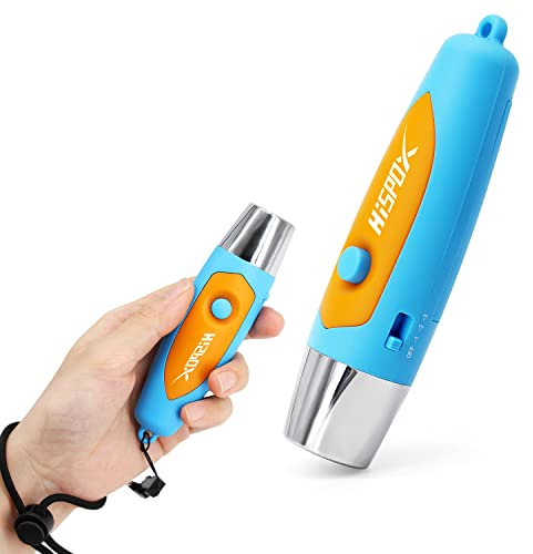 HISPOX Electronic Whistle for Coaches, Loud Volume Electric Whistle Hand Whistle for Coaches Teacher Referee with Lanyard, 3 Kinds Of Tones (Blue)