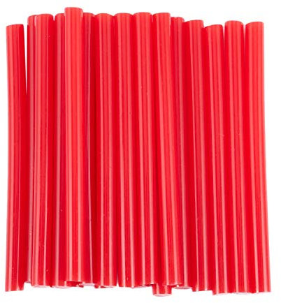 Uanratg 20 pezzi di adesivi per pistola a colla a caldo rosso 7 x 100 mm per il modello Craft