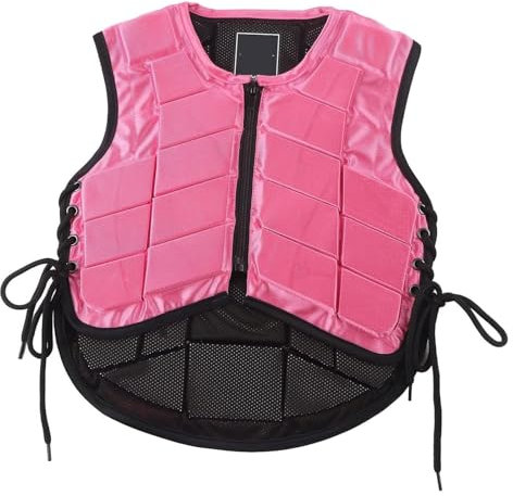 AMZBNEIDI Ecuestres chaqueta protectora chaleco， Chaleco protector ecuestre de seguridad for montar a caballo, protector corporal for niños y niñas, suministros de equipo ecuestre for equinos(CS)