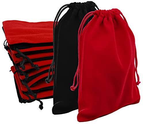 16 Pezzi Sacchetti in Velluto, Borsa in Velluto con Coulisse, Sacchetti di Velluto,Velluto Sacchetti In Stoffa, Sacchetto Regalo in Velluto con Coulisse,Riutilizzabile Sacchetti Regalo per Gioielli