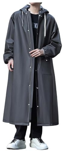Poncho Pluie Homme Impermeable Femme De Velo Vestes Coupe-Pluie Randonnée Veste avec Capuche Coupe Vent Rain Coat Cape Habit Ensemble Imperméable Adulte Combinaison Moto Anti Vetement pour Vêtement