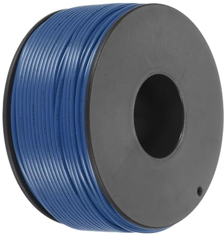 QUARKZMAN 24AWG Filo Intrecciato PVC Per Collegamenti Elettrici 50m/164ft Blu, Filo Di Rame Stagnato UL1007 Per Collegamenti Interni, nautico