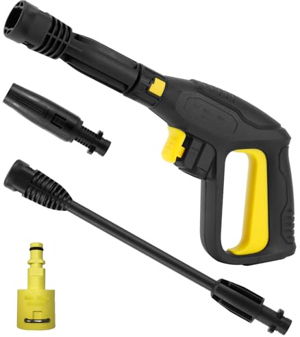 Pistola di ricambio per idropulitrice con tubo di estensione, adatta per idropulitrici elettriche Kärcher, compatibile con tutti i tubi Kärcher serie K (K2-K7), 2175 PSI (v