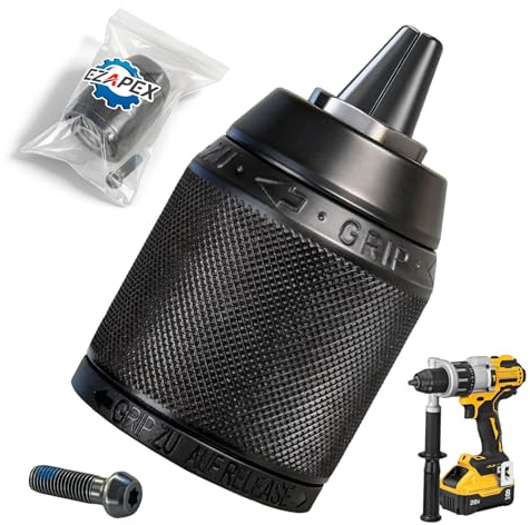 N242399 Upgraded 1/2 Keyless Chuck with Screw Compatible with DeWalt DCD940 DCD950 DCD950B DCD959 DCD970 DW980 DCD985