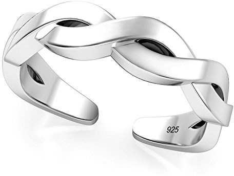 Metal Factory Sterling Silver Celtic Knot Adjustable Toe Band Ring