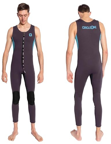 Circle One | Long John Combinaison de plongée pour homme | Épaisseur 3/2 mm | Taille M | Néoprène super extensible | Entrée facile | Kayak, Canoë, Voile