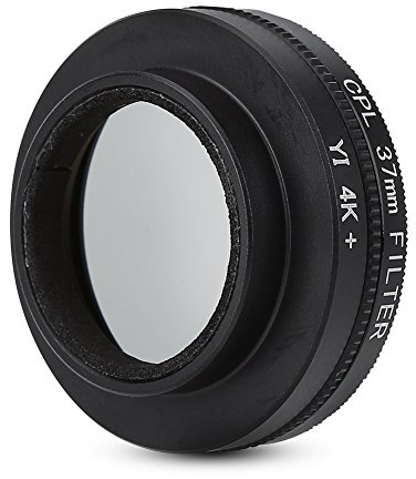 Elerose Filtre de Lentille Polarisant Circulaire 37mm avec Capuchon Protecteur pour Bague D'adaptation pour Xiaomi Yi 4k / 4k + / Lite