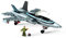MEGA Construx GPP89 Construx Probuilder Top Gun Jet, Spielzeug ab 6 Jahren