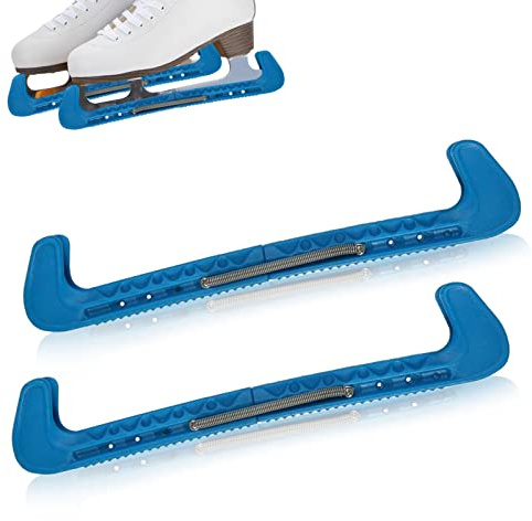 1 Paire De Protège-Lames De Hockey De Sport, Protege Lame Patin a Glace , Protège-Lames De Patins De Hockey Sur Glace Avec Protection à Ressort Protège-Lames Pour Patins à Glace Pour Enfant Et Adulte
