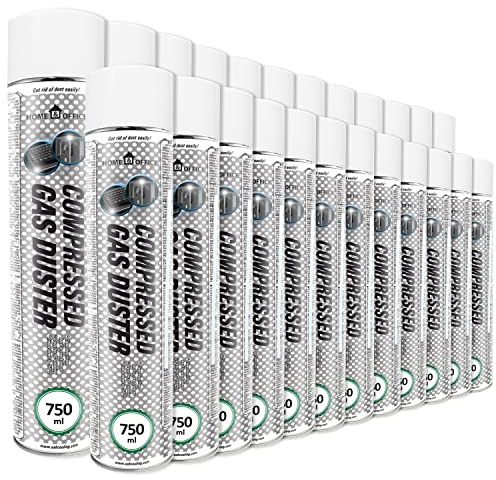 Rengöringsspray 24 x 750 ml AABCOOLING Home&Office tryckluftsspray gas Duster 750 ml K3, PC-rengöringsutrustning, kontorsmaterial, lufttryck komprimerad luft