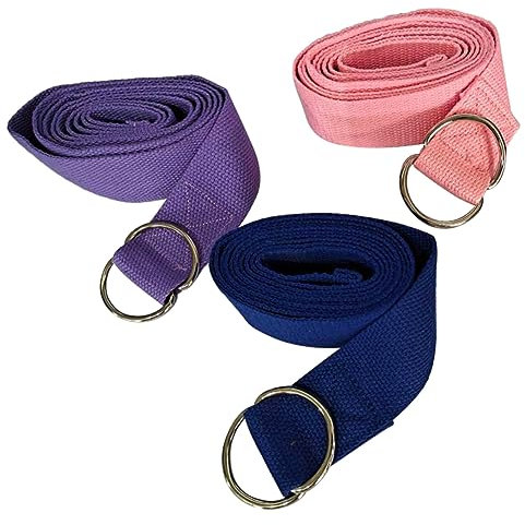 BESPORTBLE 3st Spannband Yoga-Stein Aerial Yoga-hängematte Strecken Ausbildung Yogagurte Zum Dehnen Biegen Yoga-ausrüstung Übungsgürtel Tragegurt Für Yogamatte Stretchband Riemen Gymnastik
