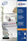 AVERY Zweckform C32253-25 Tischkarten (100 Stück, 185g, 110x40 mm, blanko, beidseitig bedruckbar, matt weiß, extra feine Mikroperforation, 25 Blatt) zum Selbstbedrucken auf allen Druckern