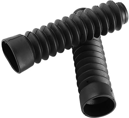 1 Paar Gummi-Gabel-Abdeckgamaschen für Motorrad, Vordergabel-Gabel, Gators, Stiefel, Stoßdämpfung, Staubschutz, 205 x 42 mm (schwarz), Motorrad-Gabelgamaschen, 35 mm Motorrad-Gabel-Gamaschen