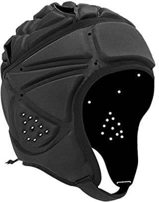 F Fityle Casco de Rugby con Esponja de Eva, Protección para Cabeza, Anticolisión, Suave, Ultraligero, Ajustable, Acolchado, Equipo Protector para Cabeza