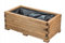 MAZUR Großer rechteckiger Gartentopf für Terrasse bis Garten in Holz | Blumentopf 74 cm x 43 x 31 cm Holz, Braun- und Beigetöne