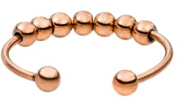 Purelei Antistress Anello Shade (oro rosa) – Anello antistress donna in acciaio inossidabile resistente – Waterproof – Misura 50-60 – Anelli di moda per il tuo look personalizzato