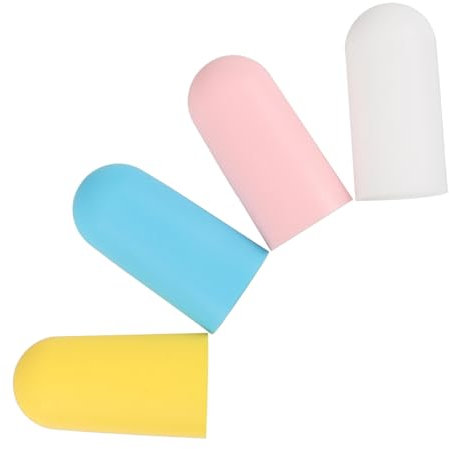 NIYANGLE 4pezzi Copribottiglie in Silicone Perdite Per Toeletta Protezione Per Navi Viaggio Custodia in Silicone Accessori Toeletta