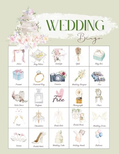 Wedding Bingo: Game for wedding party | Bachelorette party games activity, Bridal Shower event