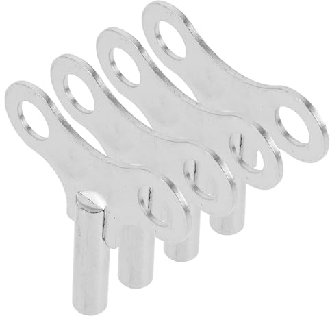GETAJGHSD Llave de Cuerda para Reloj Mecánico de Acero Plata, 4 Piezas Diseño Ergonómico para Mantenimiento Profesional en Hogar y Taller