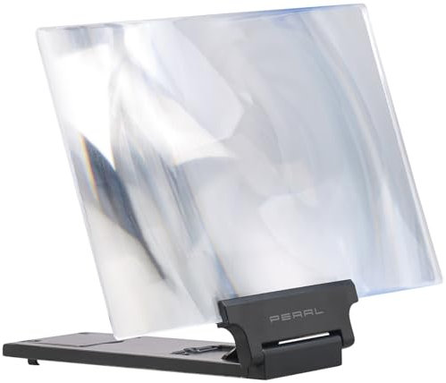 PEARL Handy Lupe: Vergrößerungs-Lupe mit 3-facher Vergrößerung für Smartphone & iPhone (Bildschirmlupe, Handy Vergrösserung, 3D Bildschirm Vergrößerungslupe)