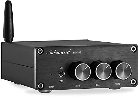 Nobsound TPA3116 Amplificateur numérique Bluetooth 5.0, 200 W (2 x 100 W), HiFi, stéréo, Classe D, avec Alimentation