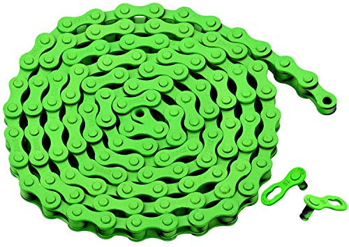 Single-Speed Fahrradkette (Grün, 1/2 x 1/8 116 Glieder)