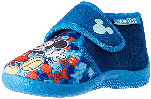 Chicco, Pantofola casa e asilo (2), Unisex niños, Azul (3), 23 EU, Diseñado en Italia