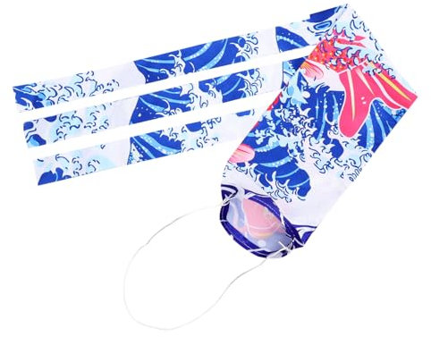 Kisangel Manche à Air Koinobori 70 Cm Motif Carpe Japonaise Poisson Décoration Extérieure Maison Bateau Étanche Solide Bouche Fil de Prête à Accrocher