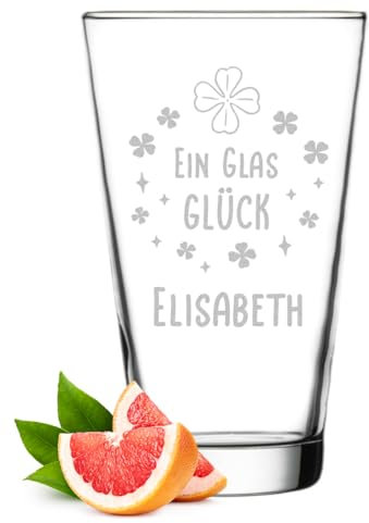 polar-effekt Leonardo Verre à long drink 300 ml avec gravure personnalisée – Passe au lave-vaisselle – Cadeau d'anniversaire – Verre pour boissons, apéritifs et eau