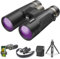 12x42 ED IPX7 Wasserdichtes Fernglas Erwachsene, Leicht zu Fokussieren Fernglas mit Bildstabilisator, Perfekt für Vogelbeobachtung/Jagd (Gift: Schultergurt&Stativ&Handyhalter&Kompass&Pfeife)