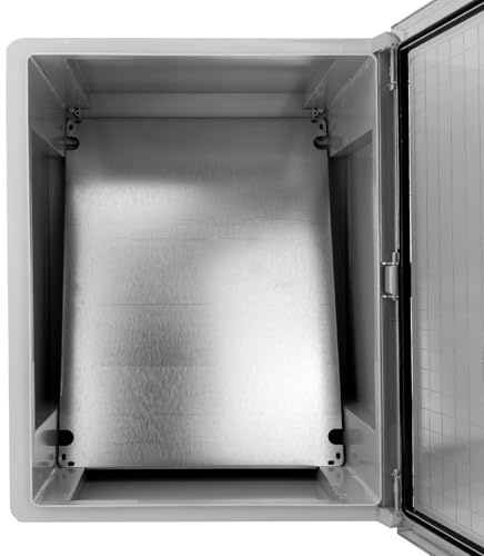 TP Electric Armadietto per quadro elettrico con custodia vuota, con porta trasparente, da installare a parete, scatola di distribuzione IP65 IK10 350 x 500 x 190 mm