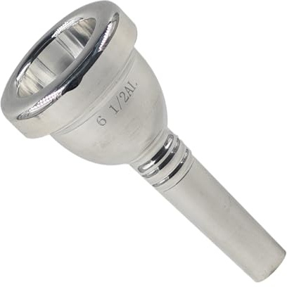 AUXBC Bocchino per trombone, baritono ed eufonio placcato argento, ideale per studenti, principianti e professionisti