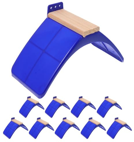 Veemoon 10pezzi Supporto per Pappagalli Multifunzionale Trespoli e Posatoi per Piccioni Accessorio per Gabbia per Uccelli Giocattolo per Pappagalli in Legno Resistente