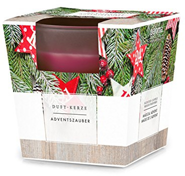 pajoma® Candela profumata, in vetro satinato, 120 g, durata della cera: 25 ore, in elegante confezione regalo, qualità premium