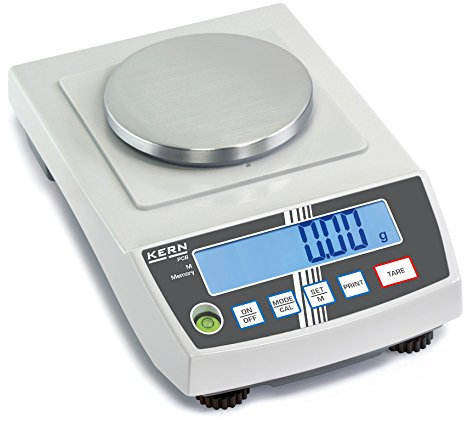 KERN Optics Präzisionswaage, 200 g Wägekapazität, 0.01 g Ablesbarkeit, 0.01 g Reproduzierbarkeit