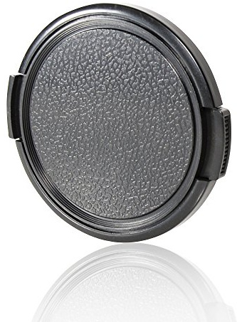 CamDesign Sides Pinch Snap-On Front Lens Cap/Cover Compatible with Canon, Nikon, Sony, Fujifilm Pentax All DSLR Lenses (49 MM)